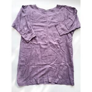 Aritzia Wilfred Purple Delphine Oversized Linen Blend Dress Size XS